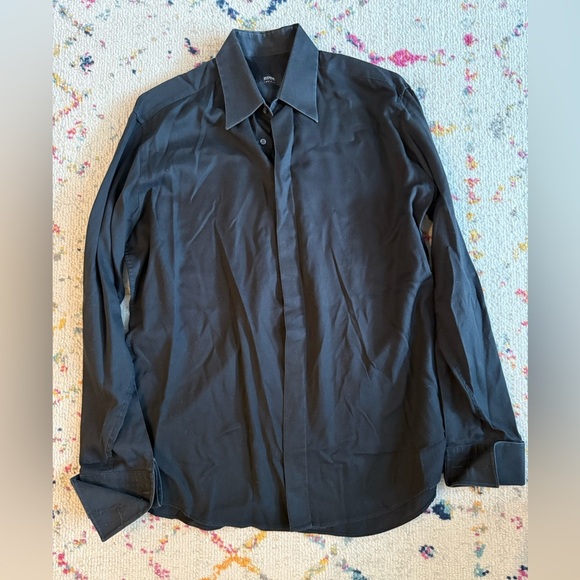 Hugo Boss Black Button Down Two Ply Dress Shirt - Picture 2 of 4